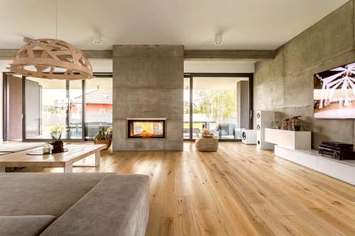 Parkett Eiche Country lackiert Raumbild