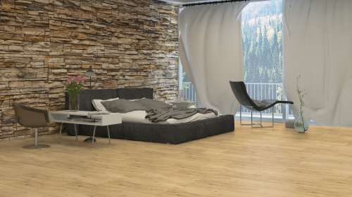 Preview: Expona Commercial French Vanilla Oak Parquet 4122 Raumbild