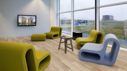 Preview: Expona Commercial Oiled Oak Parquet 4128 Raumbild