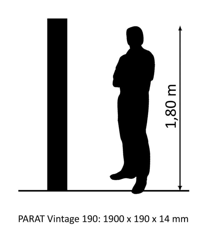 Parkett Vintage 190 Eiche Rustikal geölt - größenvergleich