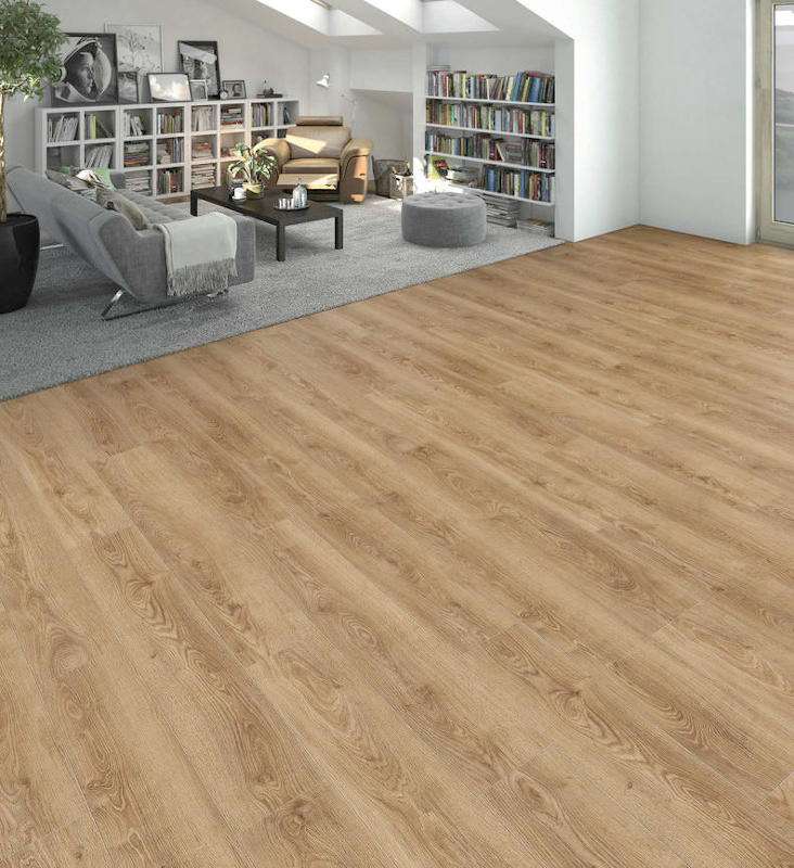 Landhausdiele Eiche Victoria Honig authentic Raumbild