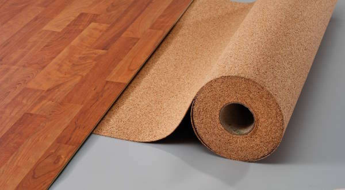 Cork Dämmunterlage verlegt Cork Dämmunterlage verlegt