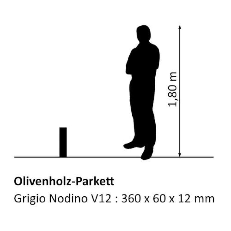 Olivenholzparkett Grigio Nodino - Daten