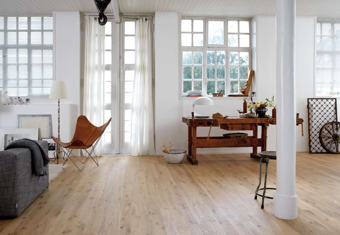 Bauwerk Parkett EICHE AVORIO-Raumbild Bauwerk Parkett EICHE AVORIO-Raumbild