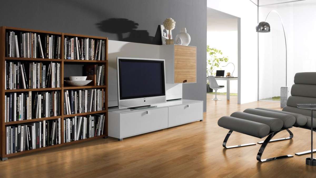 3-stab Schiffsboden im Wohnzimmer mit Schrankwand 3-stab Schiffsboden im Wohnzimmer mit Schrankwand
